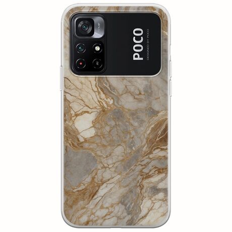 The Marble Collection - Natural Xiaomi Poco M4 Pro 4G Flexible TPU (Διάφανη Σιλικόνη)