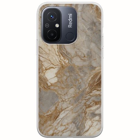 The Marble Collection - Natural Xiaomi Redmi 12C Flexible TPU (Διάφανη Σιλικόνη)