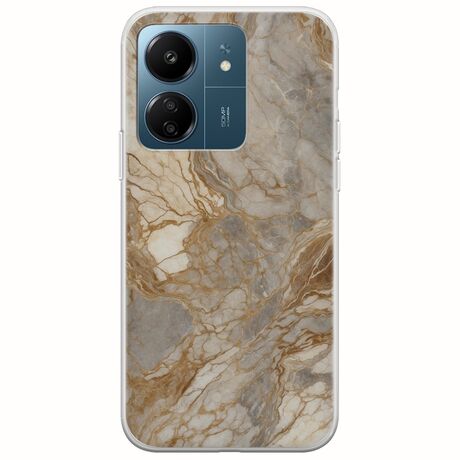 The Marble Collection - Natural Xiaomi Redmi 13C Flexible TPU (Διάφανη Σιλικόνη)