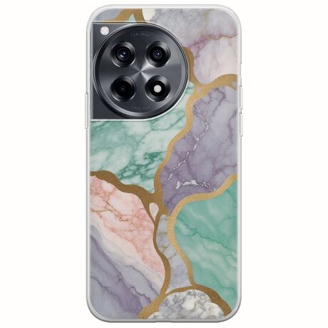 The Marble Collection - Pastel OnePlus 12 5G Flexible TPU (Διάφανη Σιλικόνη)