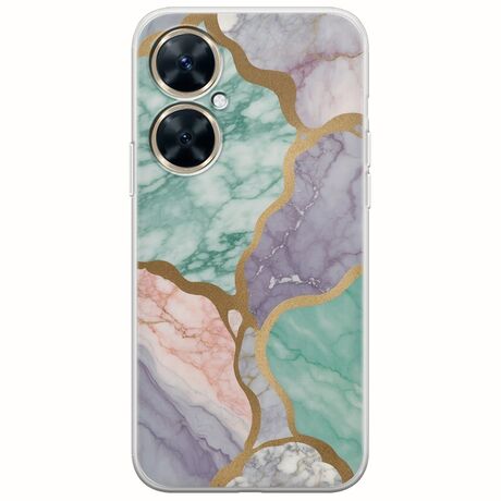 The Marble Collection - Pastel Huawei Nova 11i Flexible TPU (Διάφανη Σιλικόνη)