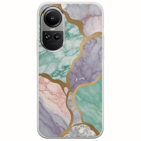 The Marble Collection - Pastel Oppo Reno 10 5G Flexible TPU (Διάφανη Σιλικόνη)