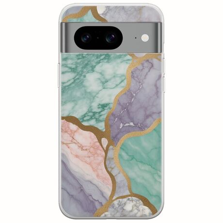 The Marble Collection - Pastel Google Pixel 8a 5G Flexible TPU (Διάφανη Σιλικόνη)