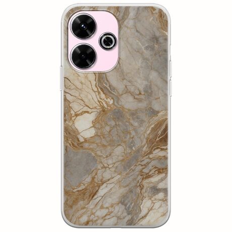 The Marble Collection - Natural Xiaomi Poco M6 4G Flexible TPU (Διάφανη Σιλικόνη)