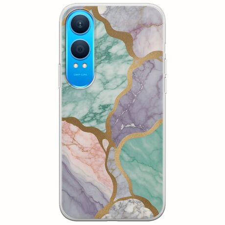 The Marble Collection - Pastel OnePlus Nord CE4 Lite 5G Flexible TPU (Διάφανη Σιλικόνη)