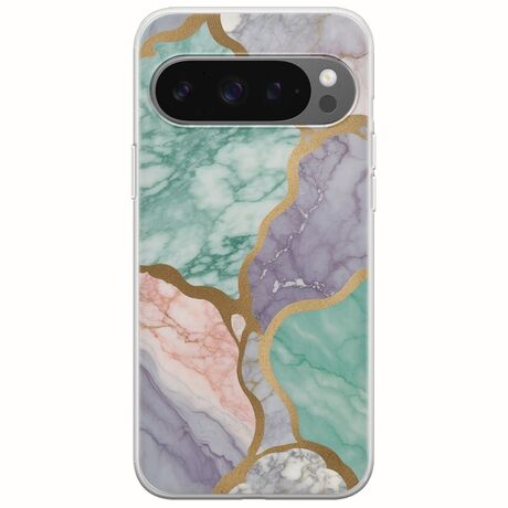 The Marble Collection - Pastel Google Pixel 9 5G Flexible TPU (Διάφανη Σιλικόνη)
