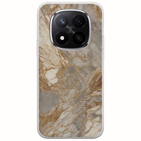 The Marble Collection - Natural Xiaomi Redmi Note 14 Pro 5G Flexible TPU (Διάφανη Σιλικόνη)