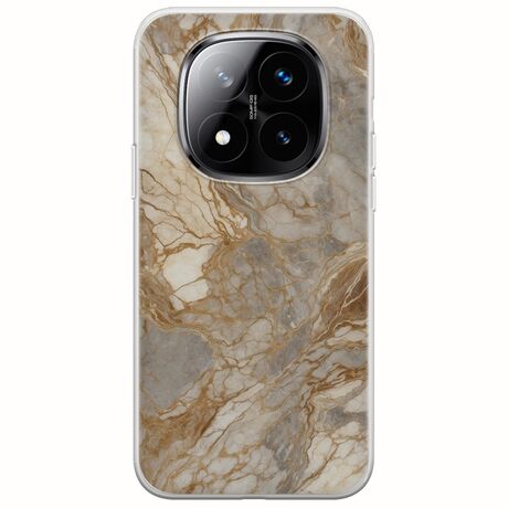 The Marble Collection - Natural Xiaomi Redmi Note 14 Pro+ 5G Flexible TPU (Διάφανη Σιλικόνη)