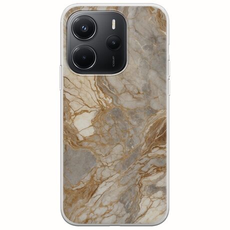 The Marble Collection - Natural Xiaomi Redmi Note 14 4G Flexible TPU (Διάφανη Σιλικόνη)