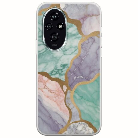 The Marble Collection - Pastel Honor 200 5G Flexible TPU (Διάφανη Σιλικόνη)