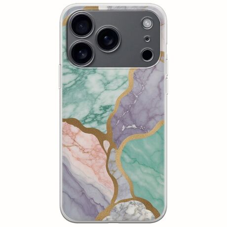The Marble Collection - Pastel iPhone 17 Pro Flexible TPU (Διάφανη Σιλικόνη)