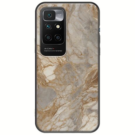 The Marble Collection - Natural Xiaomi Redmi 10 Black TPU (Μαύρη Σιλικόνη)