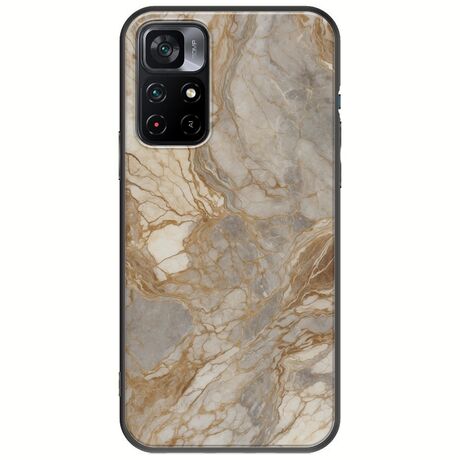 The Marble Collection - Natural Xiaomi Poco M4 Pro 5G Black TPU (Μαύρη Σιλικόνη)