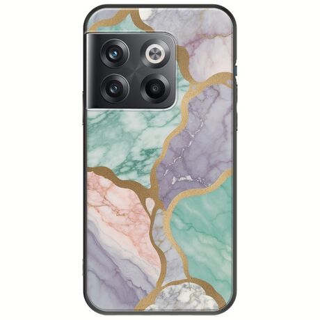 The Marble Collection - Pastel OnePlus 10T 5G Black TPU (Μαύρη Σιλικόνη)