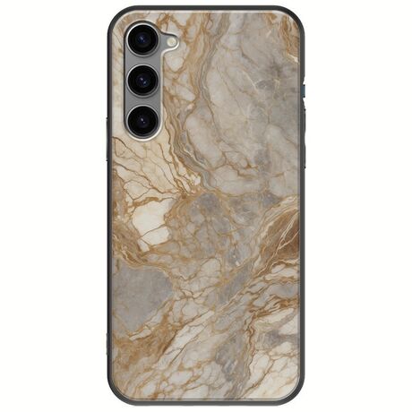 The Marble Collection - Natural Samsung Galaxy S23 Plus 5G Black TPU (Μαύρη Σιλικόνη)
