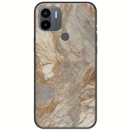 The Marble Collection - Natural Xiaomi Redmi A2 Plus Black TPU (Μαύρη Σιλικόνη)