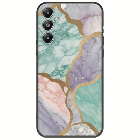The Marble Collection - Pastel Samsung Galaxy A25 5G Black TPU (Μαύρη Σιλικόνη)