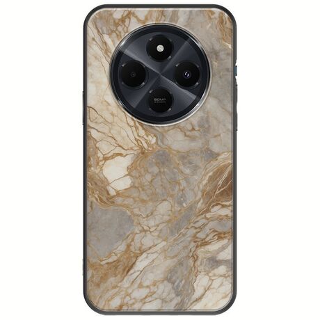 The Marble Collection - Natural Xiaomi Redmi 14C Black TPU (Μαύρη Σιλικόνη)