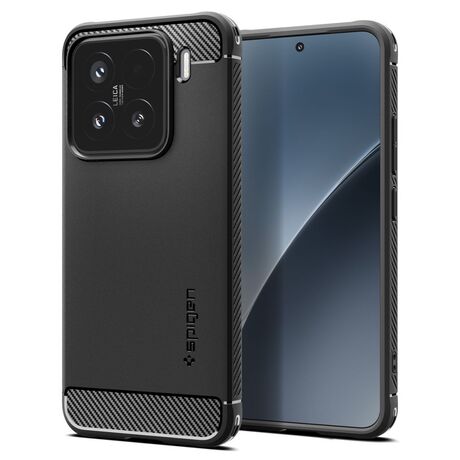 Θήκη Spigen Rugged Armor Xiaomi 15 5G Black – μπροστινή όψη