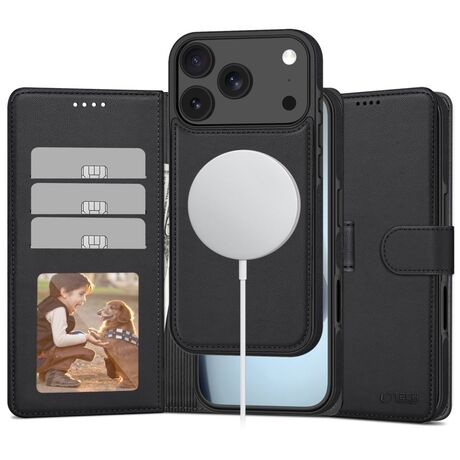 Θήκη Tech Protect Wallet Magsafe Matte Black για iPhone 17 Pro