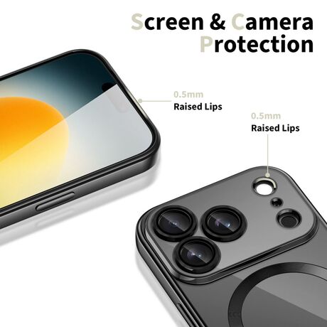 Tech Protect Magflex case iPhone 17 Pro Max shiny black