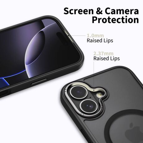 Premium μαύρη θήκη iPhone 17 Magedge Magsafe
