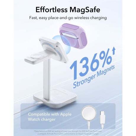 Θήκη AirPods Pro 3 ESR MagSafe – λεπτομέρεια Lavender φινίρισμα