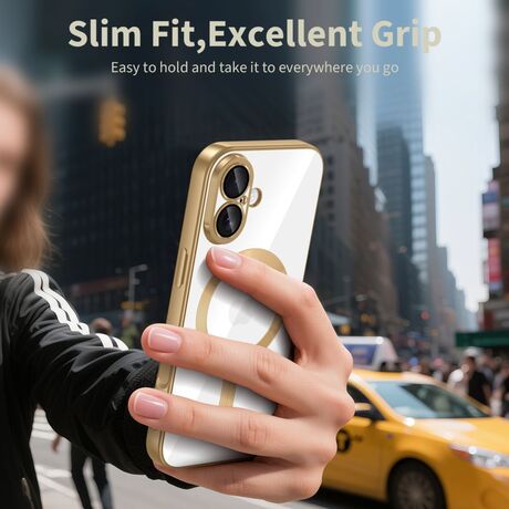 Premium χρυσή θήκη για iPhone 17 MagSafe