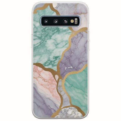 The Marble Collection - Pastel Samsung Galaxy S10 Plus Flexible TPU (Διάφανη Σιλικόνη)