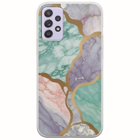 The Marble Collection - Pastel Samsung Galaxy A72 5G Flexible TPU (Διάφανη Σιλικόνη)