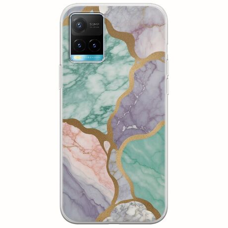The Marble Collection - Pastel Vivo Y33s Flexible TPU (Διάφανη Σιλικόνη)
