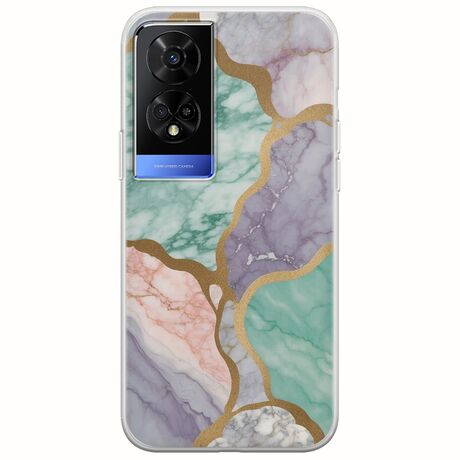 The Marble Collection - Pastel TCL 50 5G Flexible TPU (Διάφανη Σιλικόνη)