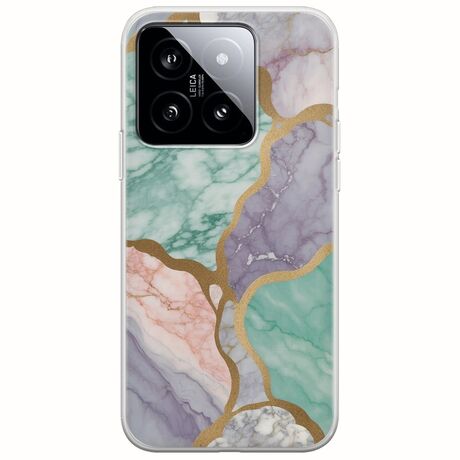The Marble Collection - Pastel Xiaomi 14T 5G Flexible TPU (Διάφανη Σιλικόνη)