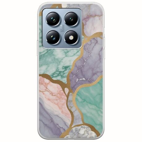 The Marble Collection - Pastel Xiaomi 14T Pro 5G Flexible TPU (Διάφανη Σιλικόνη)