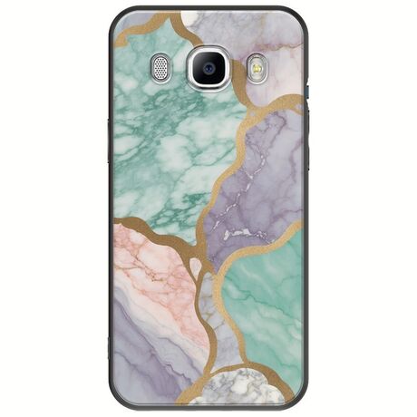 The Marble Collection - Pastel Samsung Galaxy J5(2016) Black TPU (Μαύρη Σιλικόνη)