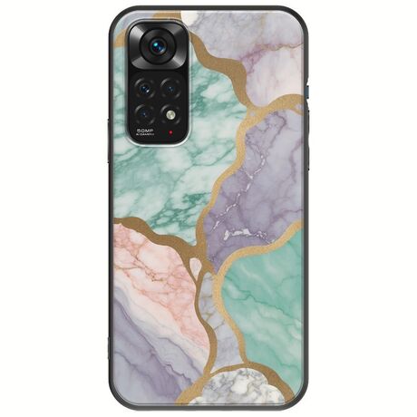 The Marble Collection - Pastel Xiaomi Redmi Note 11 / 11s Black TPU (Μαύρη Σιλικόνη)