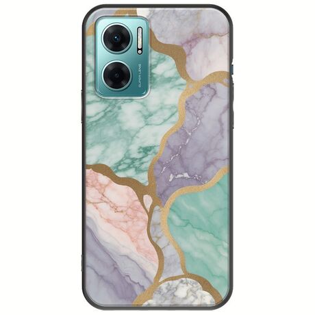 The Marble Collection - Pastel Xiaomi Redmi 10 5G Black TPU (Μαύρη Σιλικόνη)