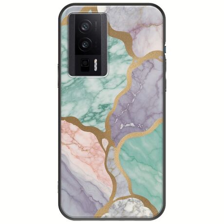 The Marble Collection - Pastel Xiaomi Poco F5 Pro 5G Black TPU (Μαύρη Σιλικόνη)