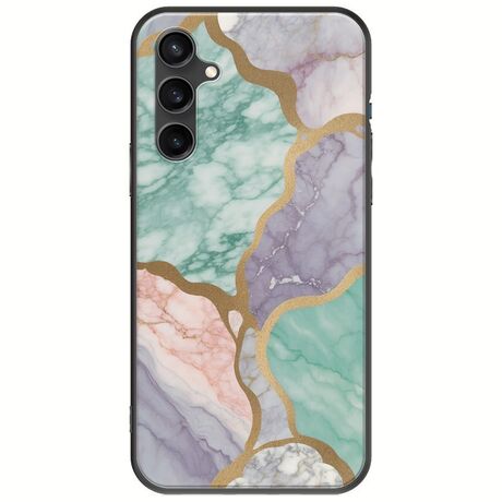 The Marble Collection - Pastel Samsung Galaxy S23 FE 5G Black TPU (Μαύρη Σιλικόνη)