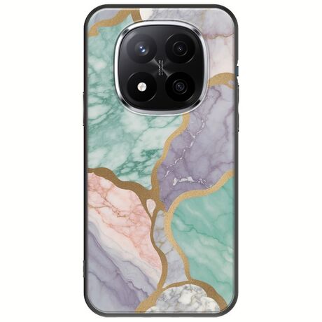 The Marble Collection - Pastel Xiaomi Redmi Note 14 Pro 5G Black TPU (Μαύρη Σιλικόνη)