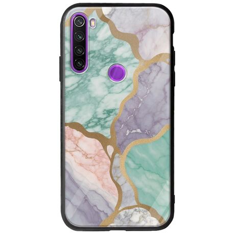 The Marble Collection - Pastel Xiaomi Redmi Note 8 Groove TPU (Tempered Glass και TPU)