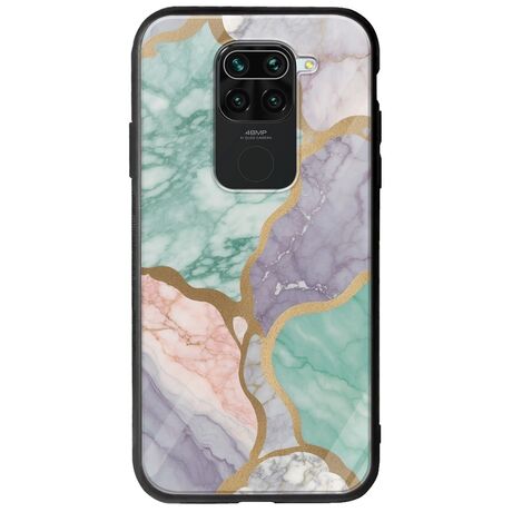 The Marble Collection - Pastel Xiaomi Redmi Note 9 Groove TPU (Tempered Glass και TPU)