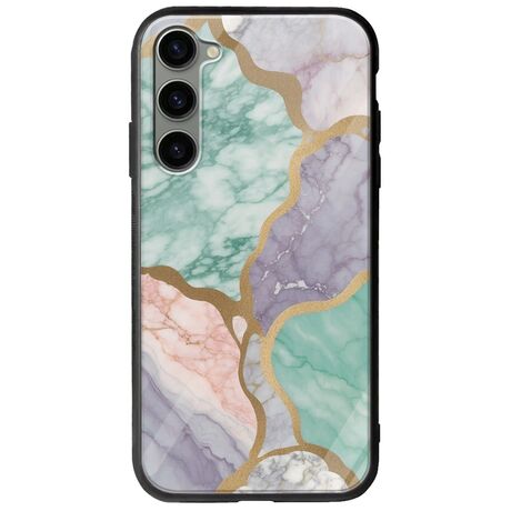 The Marble Collection - Pastel Samsung Galaxy S23 5G Groove TPU (Tempered Glass και TPU)