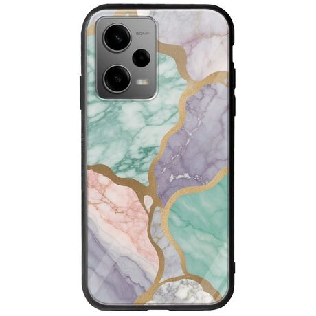 The Marble Collection - Pastel Xiaomi Poco X5 5G Groove TPU (Tempered Glass και TPU)