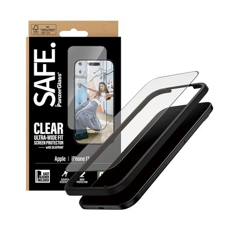 Tempered glass PanzerGlass για iPhone Air με πλήρη κάλυψη οθόνης