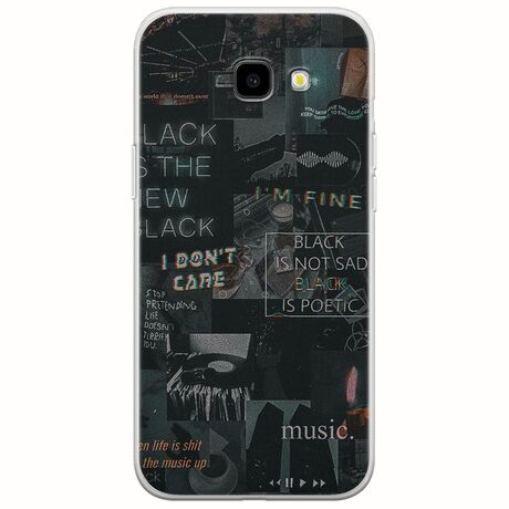 Aesthetic Black Samsung Galaxy J4 Plus Flexible TPU (Διάφανη Σιλικόνη)