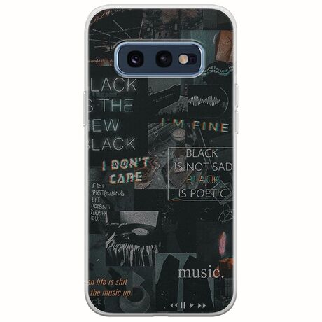 Aesthetic Black Samsung Galaxy S10e Flexible TPU (Διάφανη Σιλικόνη)