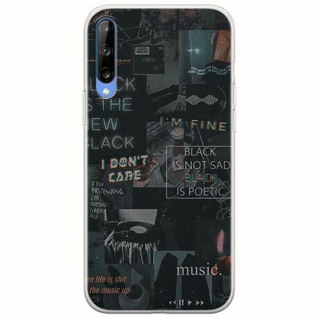 Aesthetic Black Samsung Galaxy A70 Flexible TPU (Διάφανη Σιλικόνη)