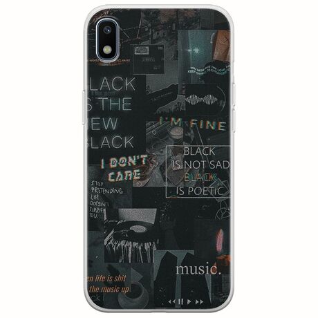 Aesthetic Black Samsung Galaxy A10 Flexible TPU (Διάφανη Σιλικόνη)