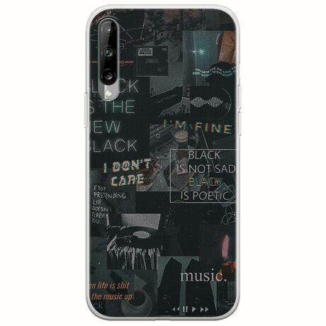 Aesthetic Black Samsung Galaxy A30s Flexible TPU (Διάφανη Σιλικόνη)